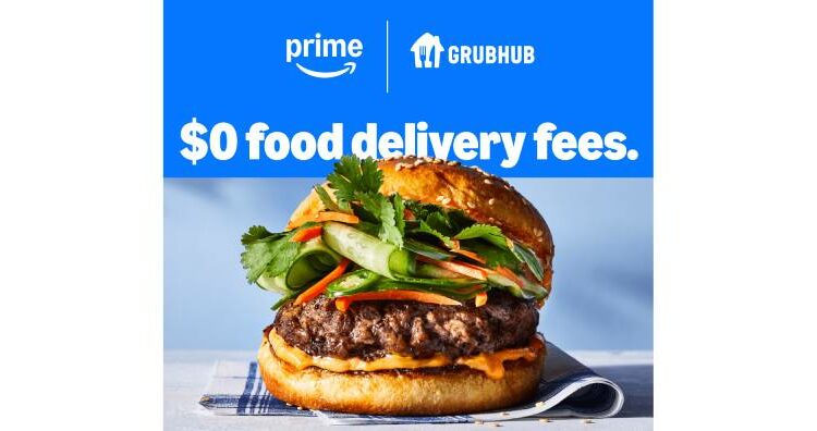 Amazon Prime Members Now Get Grubhub Food-Delivery Subscription