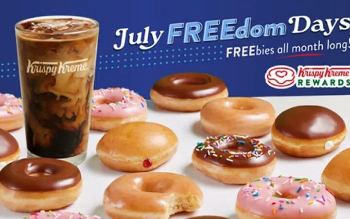 How to Get Free Iced Coffee and Doughnuts at Krispy Kreme