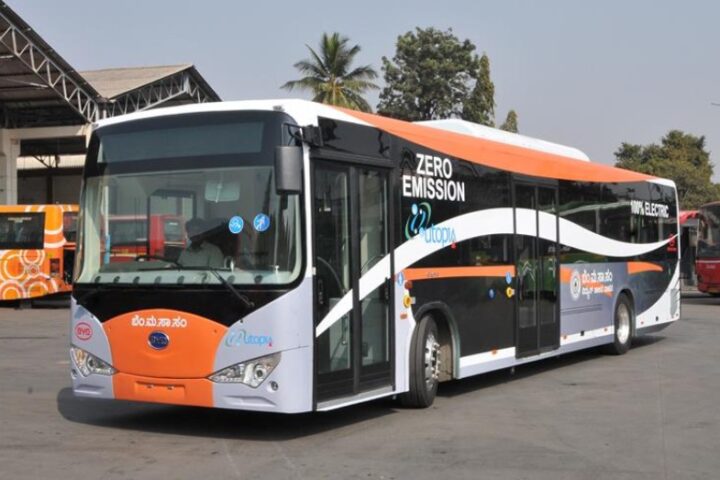 An AC e-bus is making its debut on Bengaluru’s roads for the first time