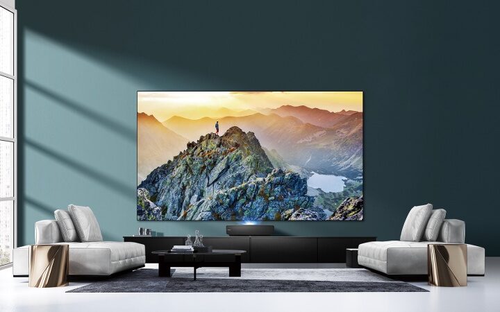 Brightness and contrast are increased with Hisense’s new laser TV projector