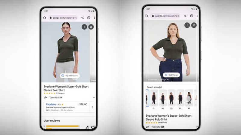 A new AI tool in Google’s Shopping tab suggests similar clothing based on your fashion idea